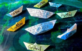 Some of the 2,800 boats representing the people who have died in 2015 trying to cross the Mediterranean Photograph: Bern O'Donoghue